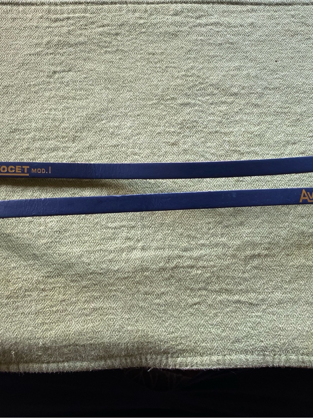 Set of Vintage Blue Leather Avocet Mod 1 Bicycle Straps for Pedals or Other?
